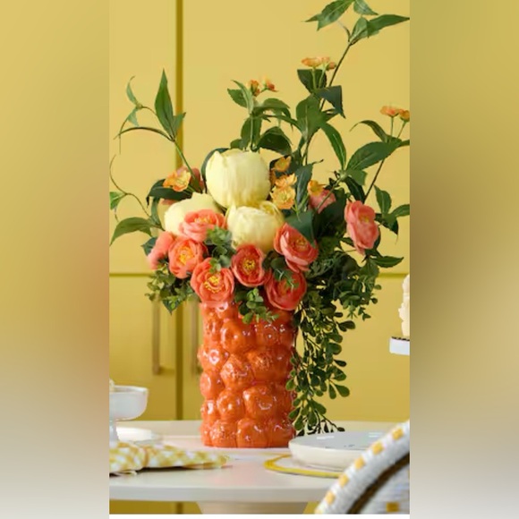 Michaels By Ashland Orange Vase NWT - Picture 4 of 9